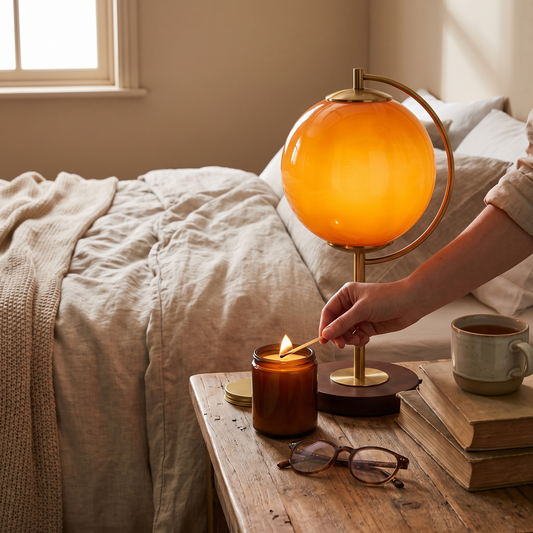 Candle Warmer Table Lamp by Azzalini