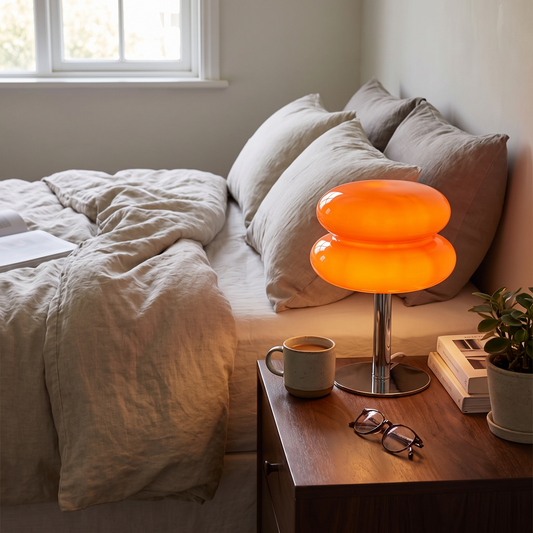 Italian Designer Glass Table Lamp by Azzalini
