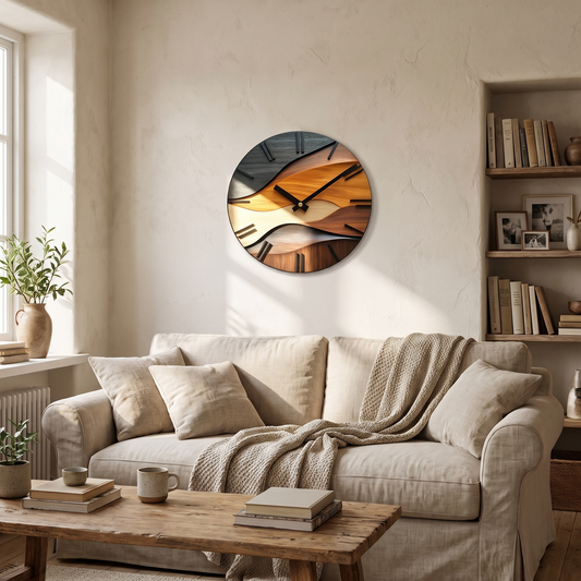 Artistic Round Wall Clock by Azzalini