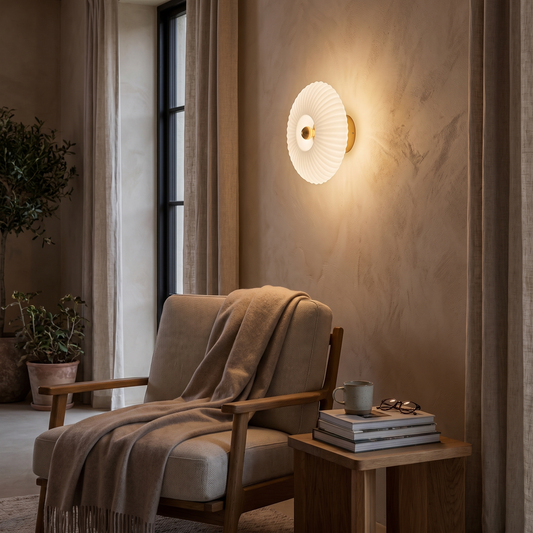 Nordic Vintage Glass Wall Sconce by Azzalini