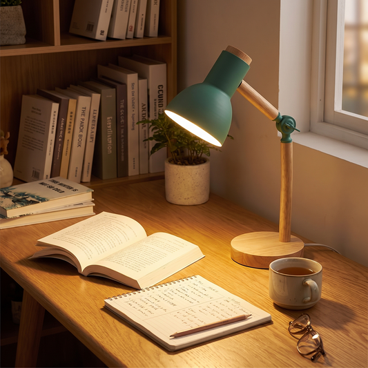 Nordic Wooden Desk Lamp by Azzalini