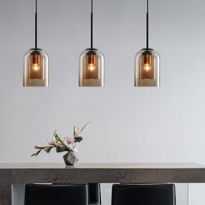Tinted Glass Pendant Light, view 6