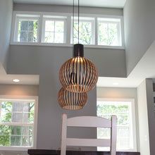 Handcrafted Wooden Pendant Light, view 13