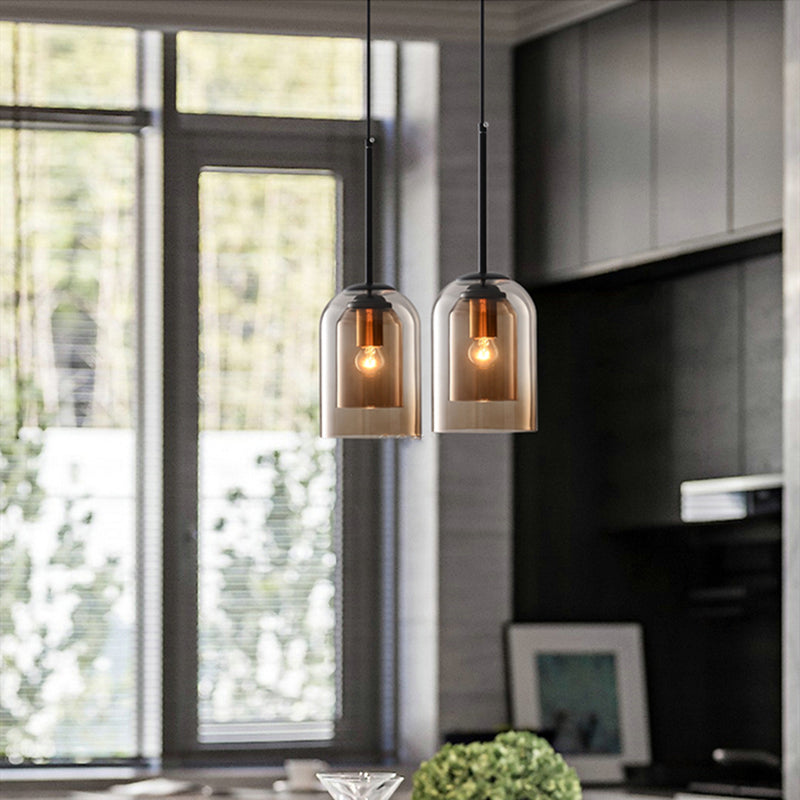Tinted Glass Pendant Light, view 4
